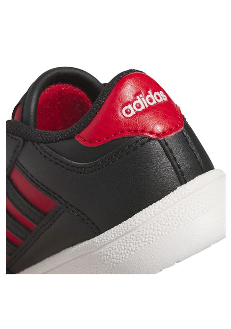 Adidas Rapid Court CF Shoes Black Red Infant ADIDAS CORE | Sneakers | JR1024-